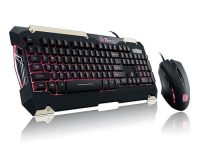 Thermaltake Keyboard + Mice KB-CMC-PLBDUS-01 USB COMMANDER Gaming Gear Combo Red Light